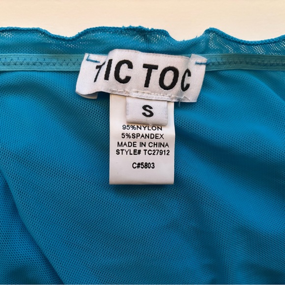 Tic Toc Teal Ruched Bralette - Picture 3 of 3